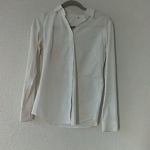 White button up blouse